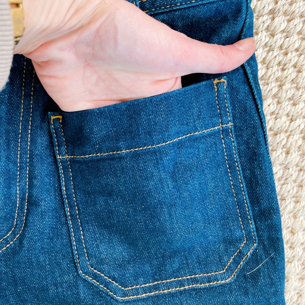 & Other Stories Paris Atelier Dark Wash Wide Leg Jeans Size 26 - Picture 5 of 11